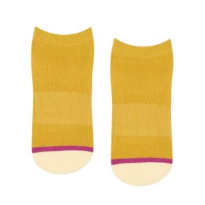 Amber Artistry | Yellow Sports Socks with Grip | MoveActive