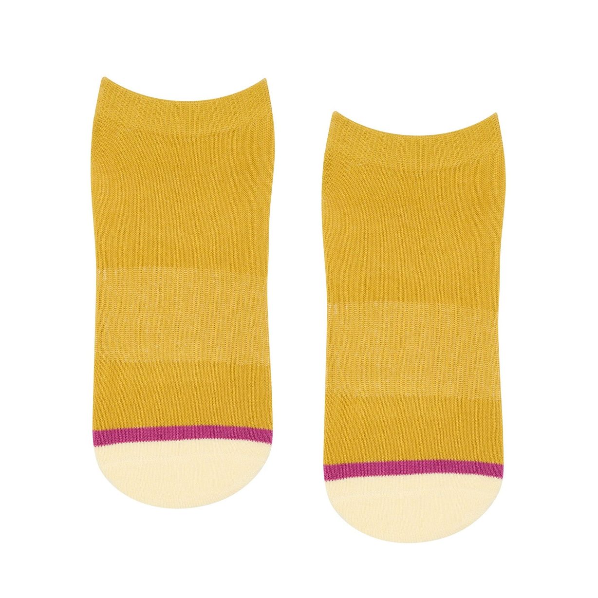 Amber Artistry | Yellow Sports Socks with Grip | MoveActive