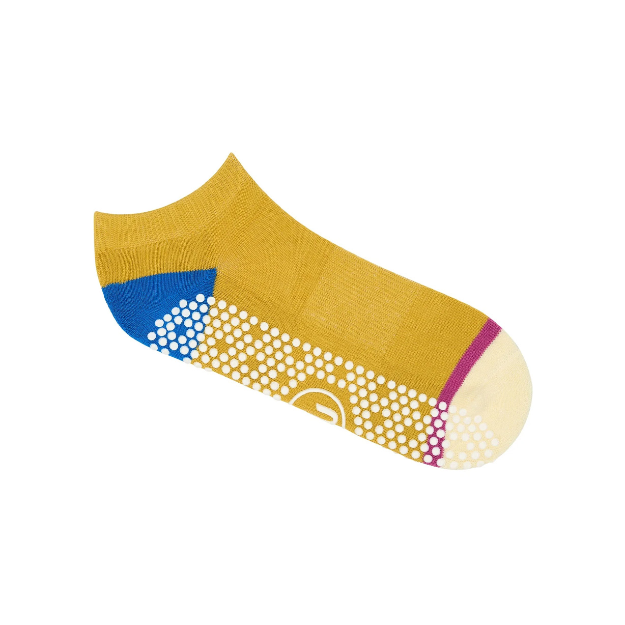 Amber Artistry | Yellow Sports Socks with Grip | MoveActive - Image 2