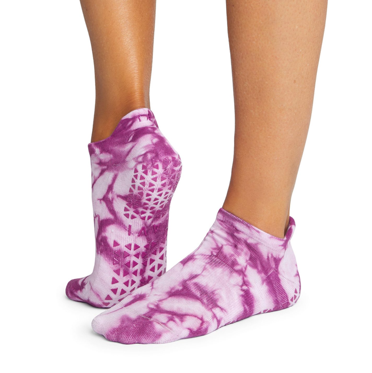 Violet Tie Dye | Trendy Grip Socks | Tavi Noir - Image 4