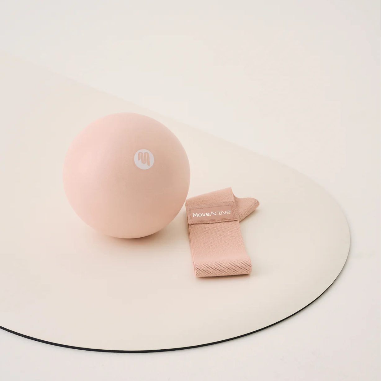 Pilates Resistance Band – Soft Pink – MoveActive - Image 3
